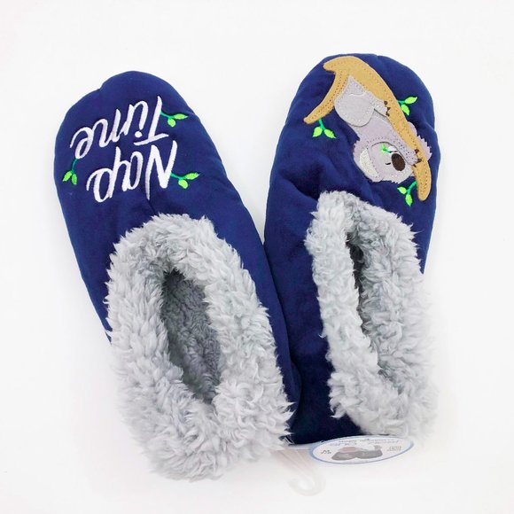 NWT Snoozies Women's Nap Time with Koala Bear Non Skid Slippers Medium 7/8 - Picture 4 of 6